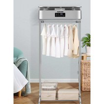 미니 스타일러 의류 건조기 옷 냄새제거 관리기 원룸, 실버 더블 머신 헤드