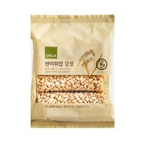 ORGA 간식 현미튀밥 강정 (105g) 탕비실 회사 어린이 성인 캠핑 차박 홈파티 영화 선물, 8개