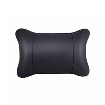 발란스코드 차가겸용 리넨 가죽 목베개 쿠션 차재 기억면 자동차 머리베개 허리베개, 카색, 머리베개 1개