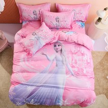 엘사 공주 겨울왕국 침구세트 침대커버세트 먼지없는 순면 아이이불 리베르샵