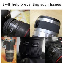 FITRADE 고무 카메라 렌즈 초점 줌 링 프로텍터 캐논 EF 24-70mm F/2.8L II USM DSLR slr용, 한개옵션0
