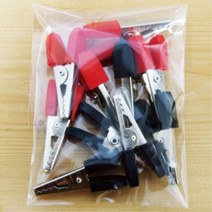 전기회로 수업재료 악어이빨 집게 10개 과학교구 부속품 창작교실 체험 DIY