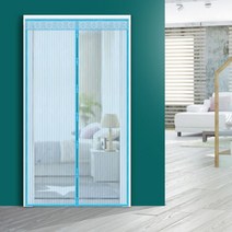 방문 모기장 현관 커튼 방충망 발 베란다 출 입구 문발 아파트, 화이트_100x210cm