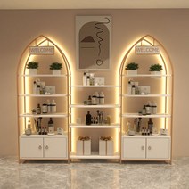 화장품 진열장 네일샵 미용실 제품 쇼케이스 LED, 폭240x두께30x높이200램프 있음