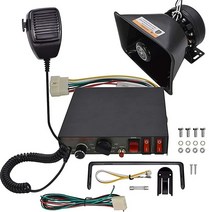 경찰 사이렌 스피커 자동차 Pa 시스템 Safego Dc12v 200w 9가지 톤 유선 휴대용 마이크 라우드 스피커 비상 사이렌 전자 112912 가성비, B200W Siren Speaker