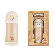 푸고 프리미엄 대용량 빨대컵 TKFB-350S 옐로우