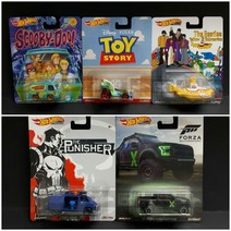 핫휠 자동차 미니카 다이캐스트HOT WHEELS 1/64 포드 F-150 랩터 & 처벌 밴 토이 스토리 RC 자동차 미스터, 06 5cars P CASE