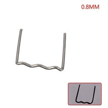 휴대용 가정용 용접기 레이저 아크 스팟 전기 용접기 100pcs 자동차 플라스틱 수리 용접 네일 표준 사전 컷 웨이브 스테이플 범퍼 차체 수리 기계 용접 핫 스테이플러, 0 8mm 플랫 스테이플