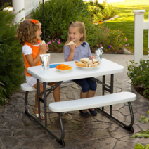 5세 6세 유아 야외 실내 베란다 정원 미술 놀이 휴대용 접이식 책상 의자 세트