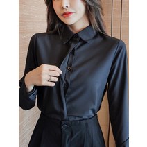 여름블라우스 흰색 셔츠 여성 여름 반팔 작업복 정장 전문 슬림 탑 쉬폰 랩