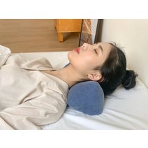 아미앙스 메밀 경추베개 수건 목주름 예방, 네이비, 바이오비드폼