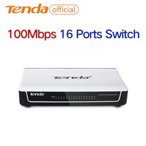 네트워크 스위치 허브 Tenda-고속/기가비트 데스크탑 스위치 1000Mbps 고속 이더넷 네트워크 100mps LAN, 03 100mbps 16 ports