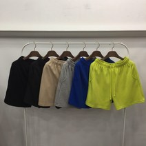 굿데이마이트 남녀공용 4부 기본 무지 반바지 운동 홈웨어