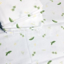 우리아이사랑 국산 순면 무형광 사각 천기저귀 10장, 천기저귀 강낭콩 10장