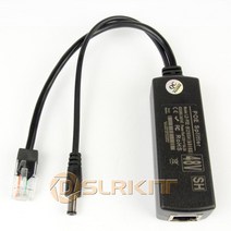 POE 확장기 DSLRKIT 액티브 PoE 스플리터 파워 오버 이더넷 48V to 12V 1A2A IEEE802.3af 표준 유형 4 피스