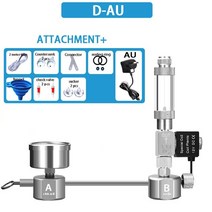 산소발생기 휴대용 가정용 산림욕기 zrdr 수족관 diy co2 시스템 키트 co2 솔레노이드 밸브가 있는 버블 카운터 디퓨저수생 식물 성장용, d-au