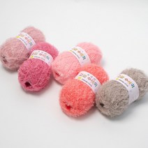 야나 고급 수세미 80g 5볼 +무료도안 8종 패키지, 04_네온컬러(B타입 도안)