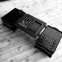 새로운 야외 IGT 테이블 유닛 액세서리 캠핑 장비 블랙 모바일 주방 스테인레스, Treeb