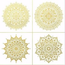 타일절단기 타일커팅기 대형 재사용 가능한 스텐실 레이저 컷 페인팅 템플릿 4 개 바닥 벽 타일 패브릭 가, 05 30x30m-Style -D