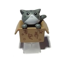 사용자 지정 만화 애니메이션 고양이 키캡 하단 백라이트 선물 키보드, 네이비 블루