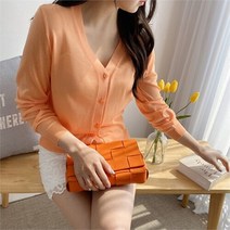 셀러허브(잡화) 여자 봄 여름 얇은 버튼 8컬러 가디건