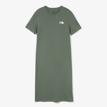 [국내정식매장] 노스페이스 원피스 The North Face W’S ESSENTIAL S/S MAXI DRESS - GRAYISH_KHAKI