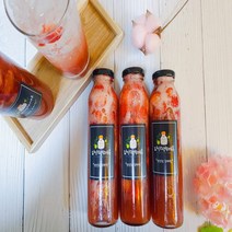 (400g) 딸기청 리얼딸기청 리얼딸기시럽 딸기우유 비정제원당 파인땡큐레몬 수제청, 박스포장