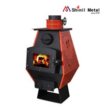 카페형 난로 대형 20평형 업소용 화목난로 SL-605, 단품