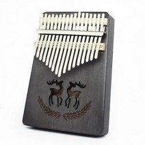 악기 최고의 품질과 가격 마호가니 바디 나무 17 키 Kalimba 엄지 입문용 연습, 커플 사슴