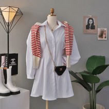 제이프랑 데이트핀탁셔츠원피스