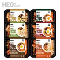 허닭 볶음밥 도시락 250g 6종 6팩, 도시락불닭볶음밥 한입닭가슴살