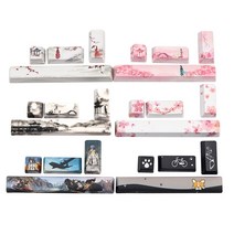 블루투스 무선키보드 게이밍 기계식 pbt 5면 염료 서브 베드 키 캡 스페이스 바 6.25u esc entre 키 diy 용 oem 프로필 키 캡, 카키색 옷감