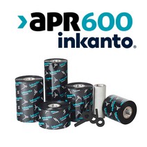 APR600 112mmx600M 1롤 알모르 잉칸토 ARMOR inkanto 니어엣지왁스레진리본 도시바고속프린터 바코드리본