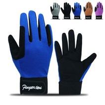 긴 장갑 경마 사이클링 스포츠 자전거 그립 승마 남자 여자, l, 푸른