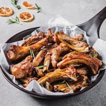 [설화공작소] 프랑스 전통 프리미엄 쪽갈비 400g 등갈비 캠핑고기 홈파티 폭립 술안주 바베큐 캠핑요리, 1개