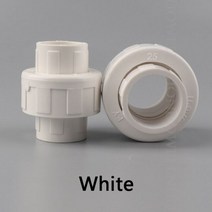 pe이중벽관 파이프 pvc관 내경 3pc. 20 25 32 40 50mm 조정 가능한 PVC 유니온 커넥터 수족관 물고기 탱크 물 튜브 조인트 관개 어댑터118630, 50mm_White