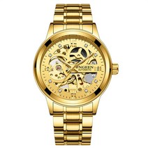 빈티지시계 스켈레톤 레트로 클래식 fngeen gold automatic watch men 스테인레스 탑