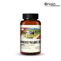 뉴질랜드락토페린 Lactoferrin 면역증진 초유성분 항산화효과 내장지방관리 오리진슈퍼푸드 락토페린 맥스골드 60정, 60정x2통