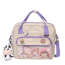 PVC가방 투명가방 다용도 일본 학생 Itabag 여성용 투명 포켓 핸드백 학교 가방 백팩 크로스바디 백