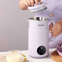 두유기계 죽끓이는기계 두유기 미니 가정용 죽 두부, 펄 화이트 세라믹8날 커터 헤드 800ML