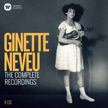 (수입4CD) Ginette Neveu - The Complete Recordings (지네트 느뵈 EMI 녹음 전집 - 탄생 100주년 기념발매), 단품