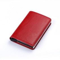 비즈니스 id 신용 카드 소지자 남성 여성 동전 가죽 지갑 rfid 알루미늄 카드 소지자 box with money clips wallet