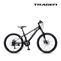 트라젠 TM-24D 24인치 21단 주니어 초등학생 MTB자전거, 블랙/그레이, 미조립박스배송
