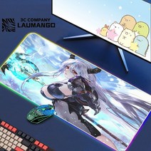 에픽 세븐 Rgb 마우스 패드 게이머 키보드 매트 책상 애니메이션 카펫 Pc 빅 게임 캐비닛 확장, 02 GG001210_03 RGB300x350x3mm
