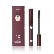 번지지않는마스카라 워터프루프 롱래쉬 컬러 볼륨 속눈썹픽서 cute 4d fiber mascara long black lash 연장 방수 아이 메이크업 러블리 오리 베어 화장품, 갈색 곰