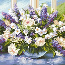 [디클레어] 로맨스 캔버스형 보석십자수 40x50 DIY 구슬 비즈, 1개, 40X50 로맨스
