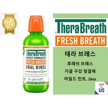 [미국 직구](2+2)테라브레스 후레쉬 브레스 가글 구강 청결제 마일드 민트 16oz