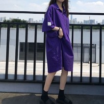 셔츠 꽃무늬 버튼 간절기 앞단추 하객룩 라운드넥 데일리 셔링 봄 단추 롱원피스 개강룩