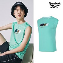 [푸마 키즈] [REEBOK] NEW 리복키즈 주니어 홀리데이 민소매티셔츠 민트