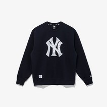 뉴에라 [스타필드안성] 뉴에라 MLB 빅 페이즐리 뉴욕 양키스 맨투맨 울트라 네이비_13546482